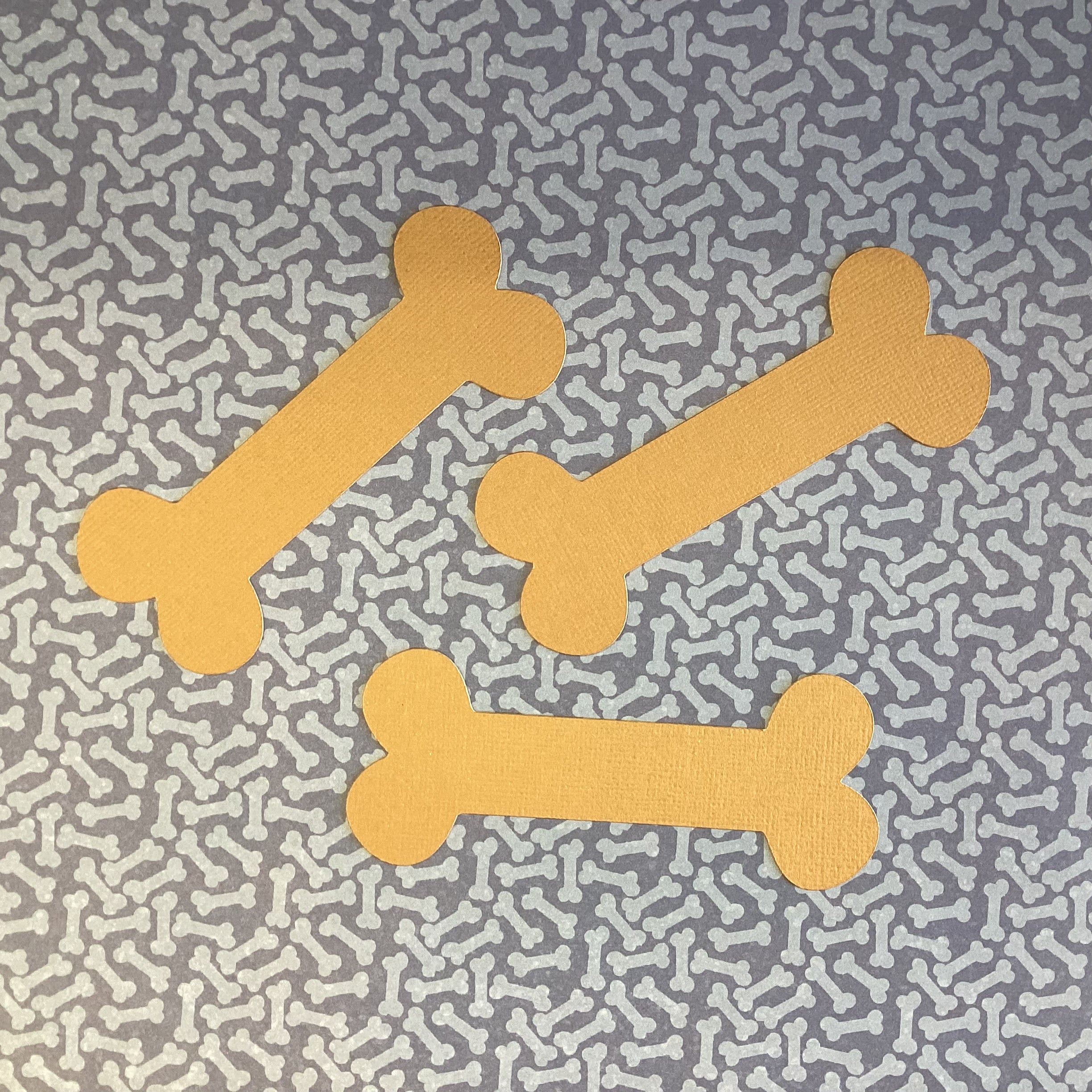 Scrapbooksrus Diecut Custom DOG BONES Die Cut Embellishments