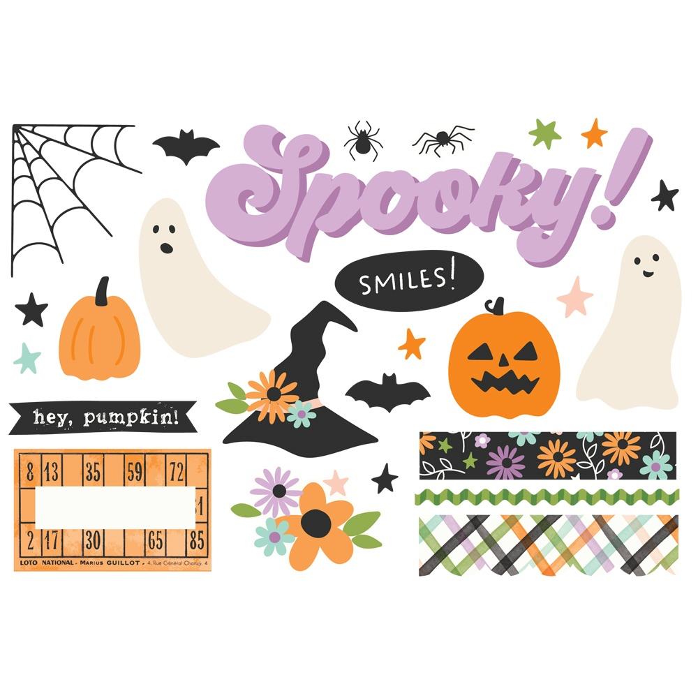 Simple Stories SPOOKY THINGS PAGE PIECES Diecuts 26pc