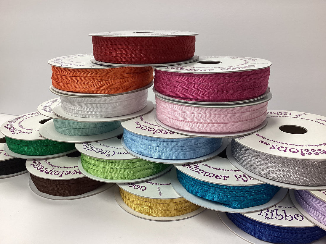 Creative Impressions 1/4” GLIMMER RIBBON 1 yard yd