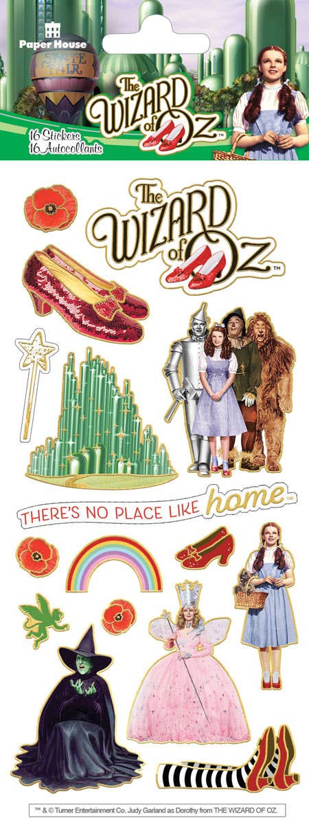 Paper House Wizard of Oz FOIL STICKERS 16pc