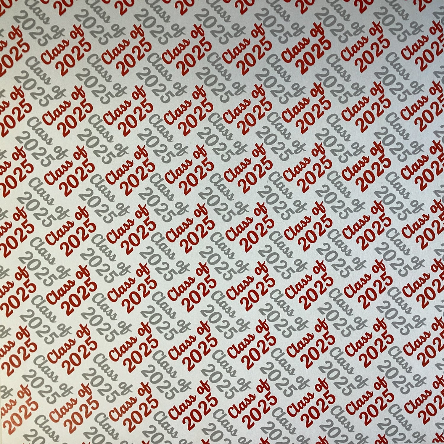 CLASS OF 2025 DIAGONAL 12"X12" Scrapbook Customs Paper