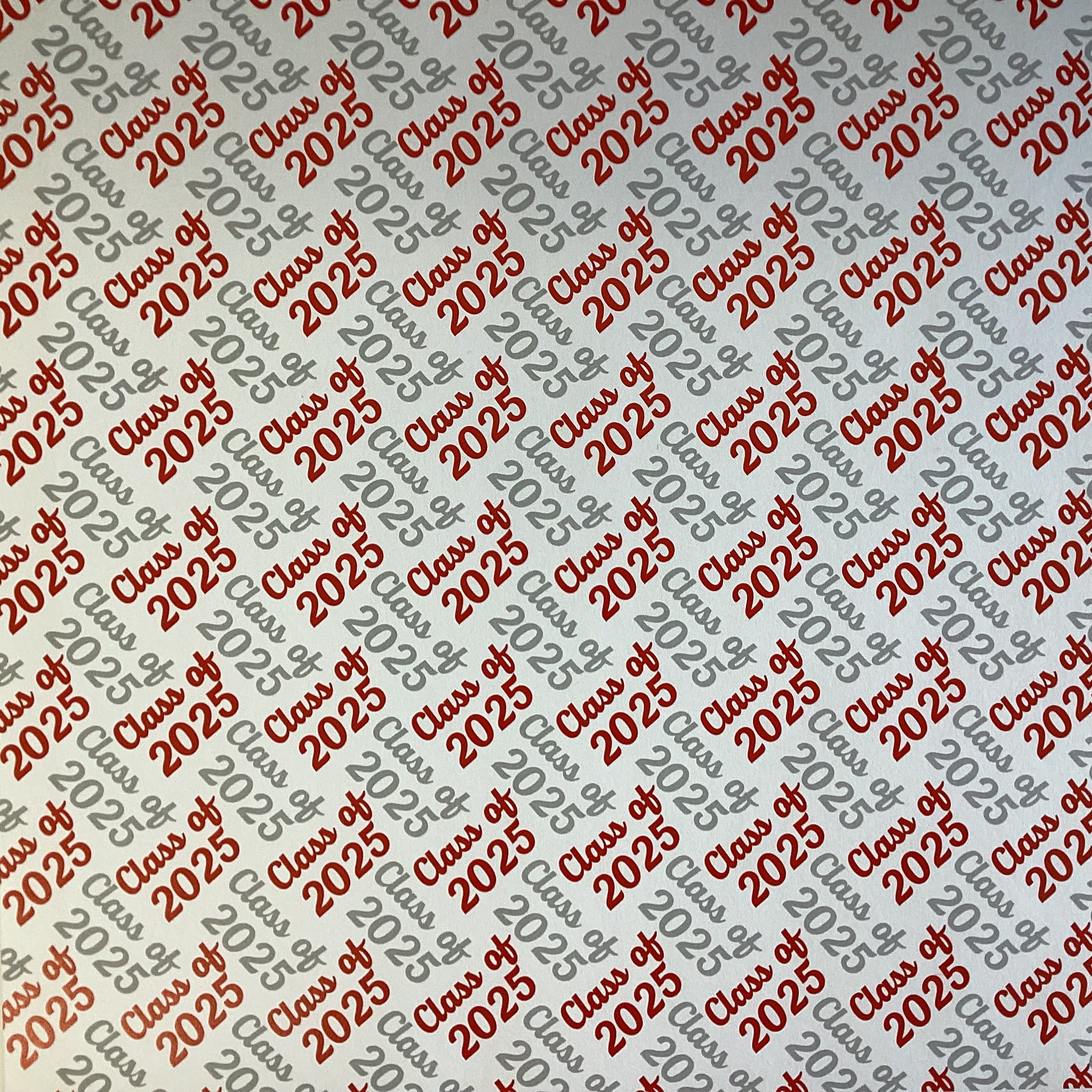CLASS OF 2025 DIAGONAL 12"X12" Scrapbook Customs Paper