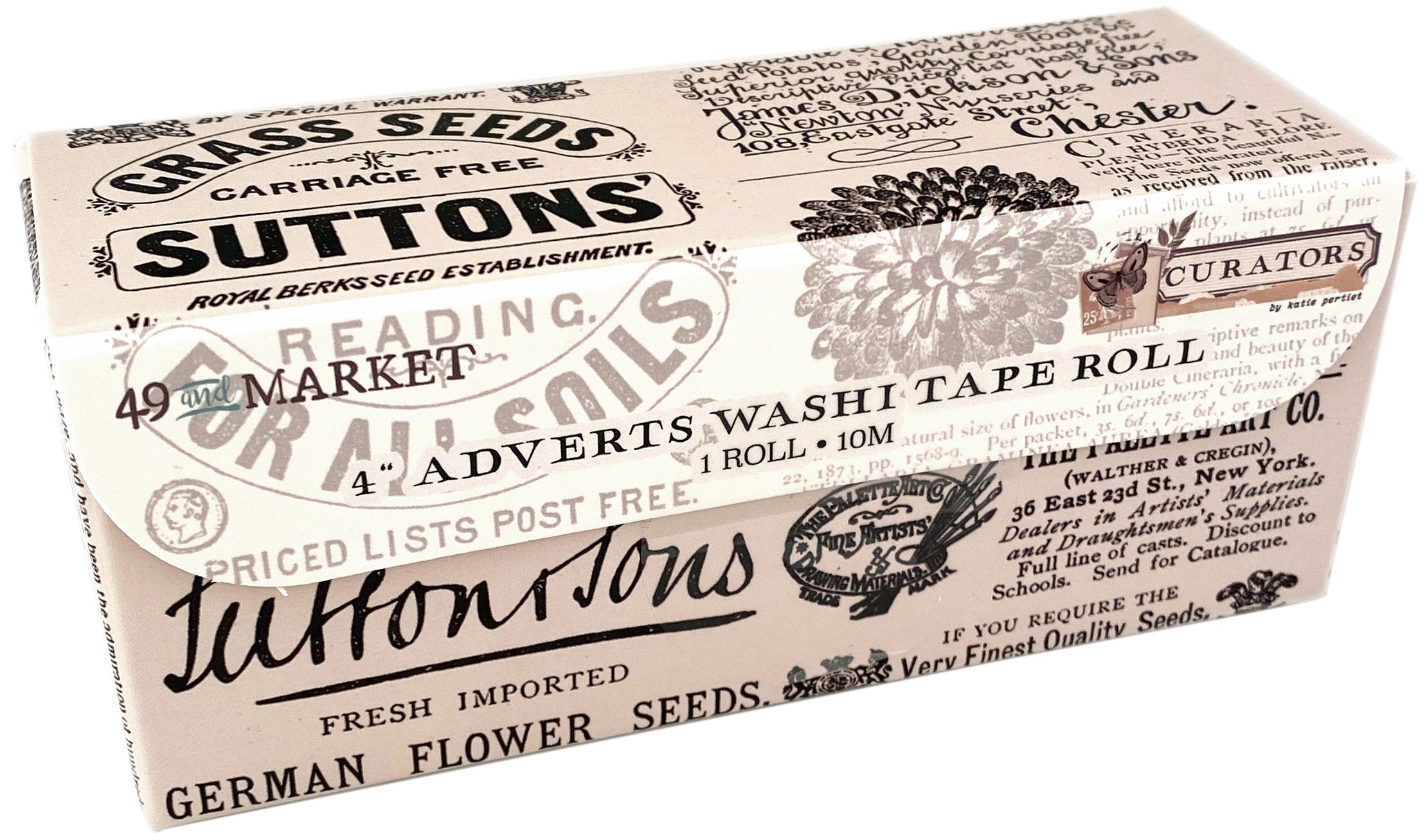 49 and Market CURATORS 4” ADVERTS Washi Tape Roll
