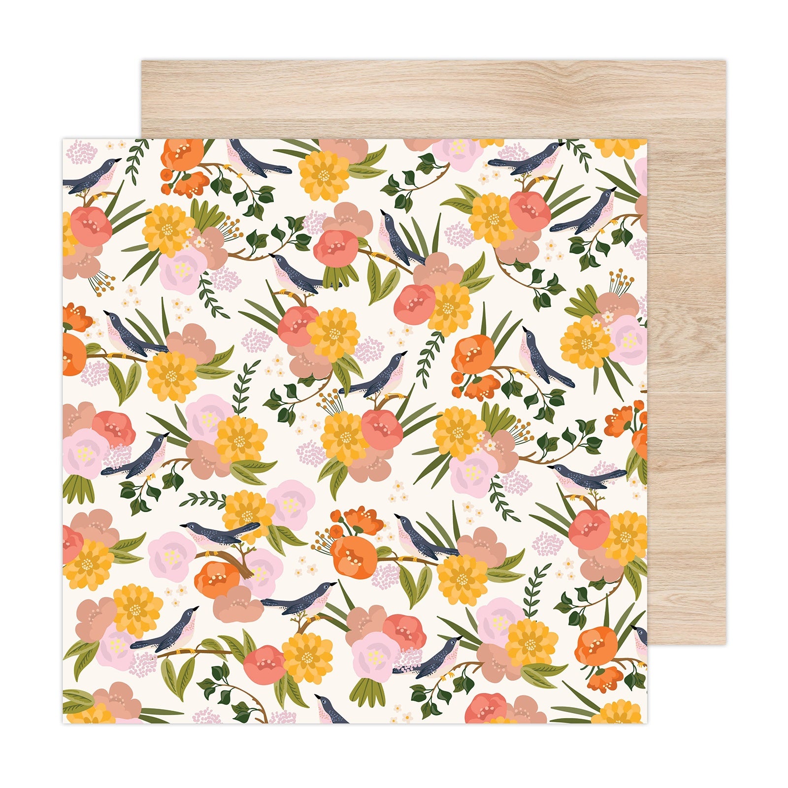 Jen Hadfield Live & Let Grow TREE TOPS 12"X12" Scrapbook Paper