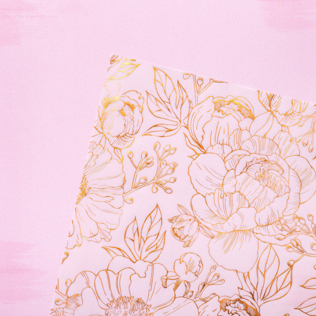 Bo Bunny Beautiful Things SPECIALTY PAPER 12"X12" Scrapbook Gold Foil Vellum