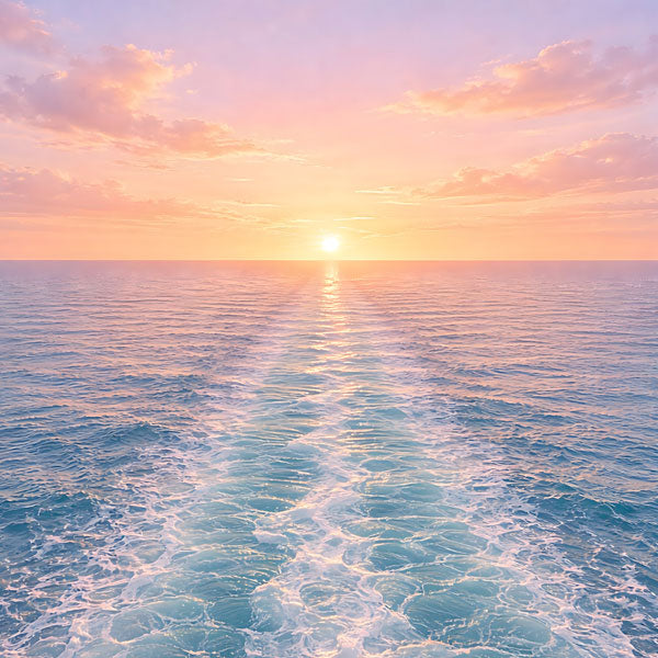 Scrapbook Customs SUNSET CRUISE PORT 12"X12" Scrapbook Paper
