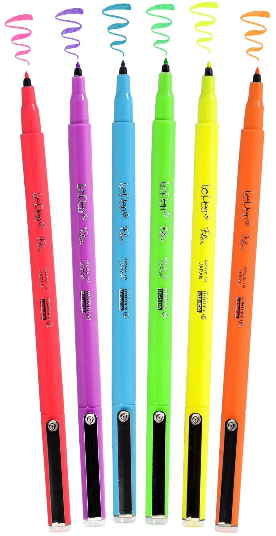 Marvy Uchida LePEN FLEX NEON MARKER SET 6pc