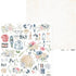 P13 LADY’S DIARY 07 12"X12" Cutapart Scrapbook Paper