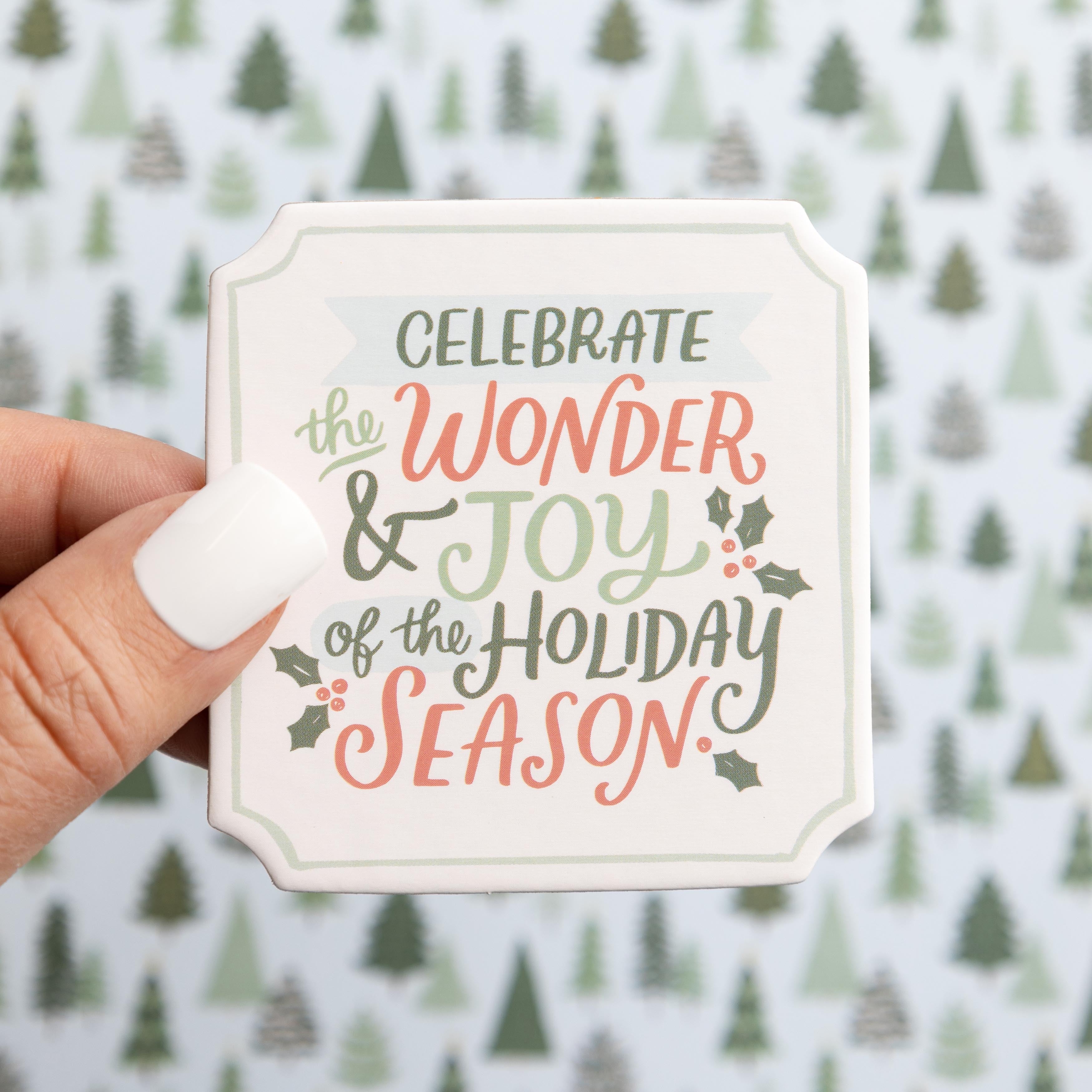 Crate Paper MITTENS & MISTLETOE CHIPBOARD 12”X12” Stickers