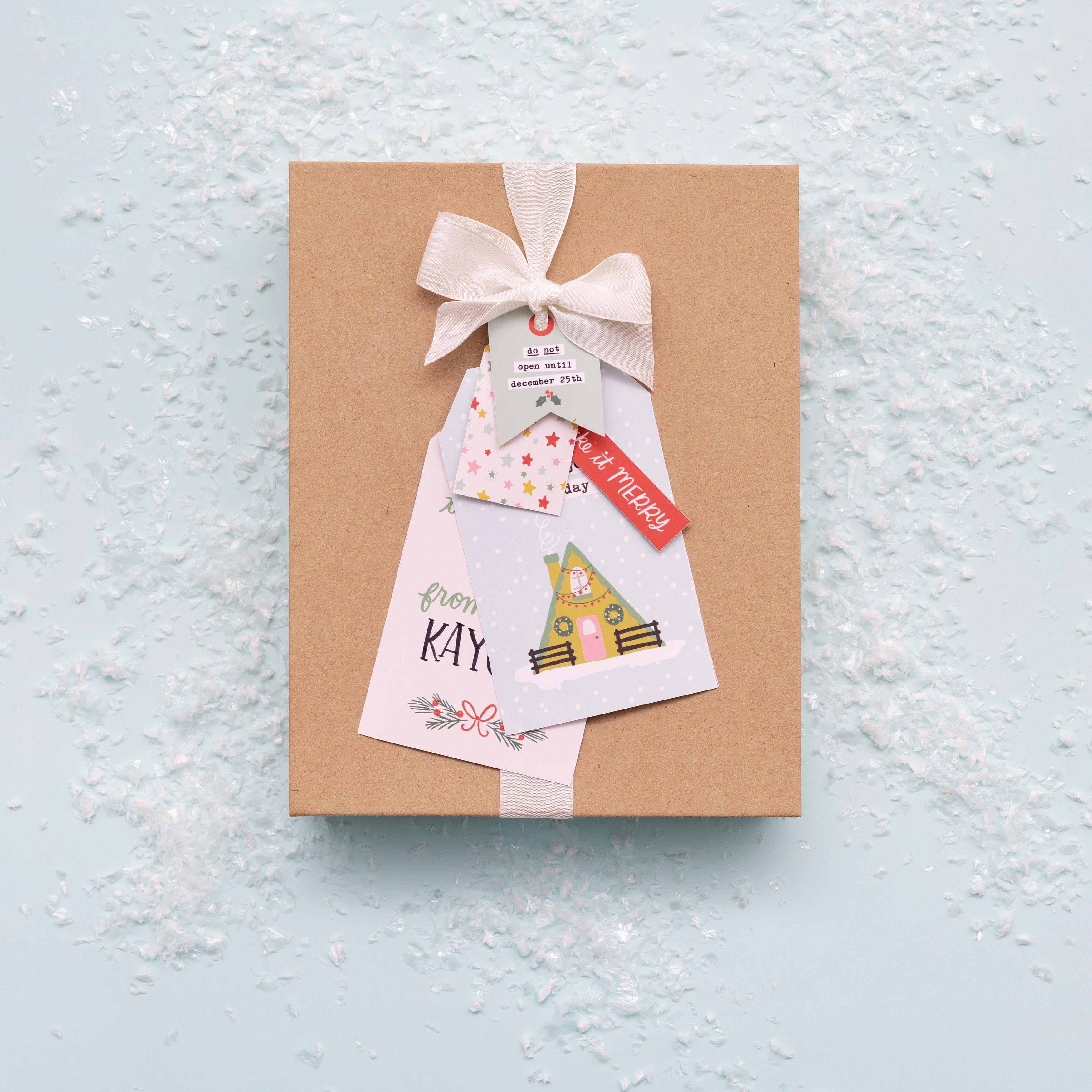 Crate Paper MITTENS & MISTLETOE TAGS Cardstock Book 54pc