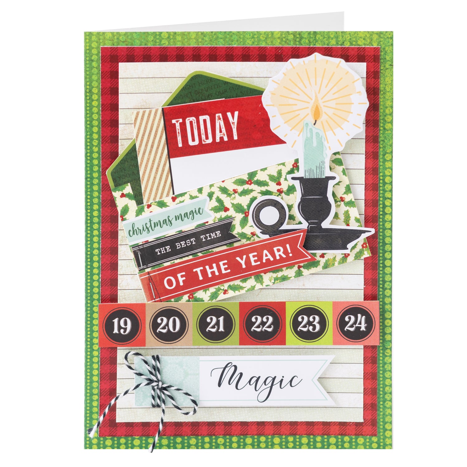 American Crafts Vicki Boutin EVERGREEN & HOLLY 12"X12" Paper Pad 48 Sheets