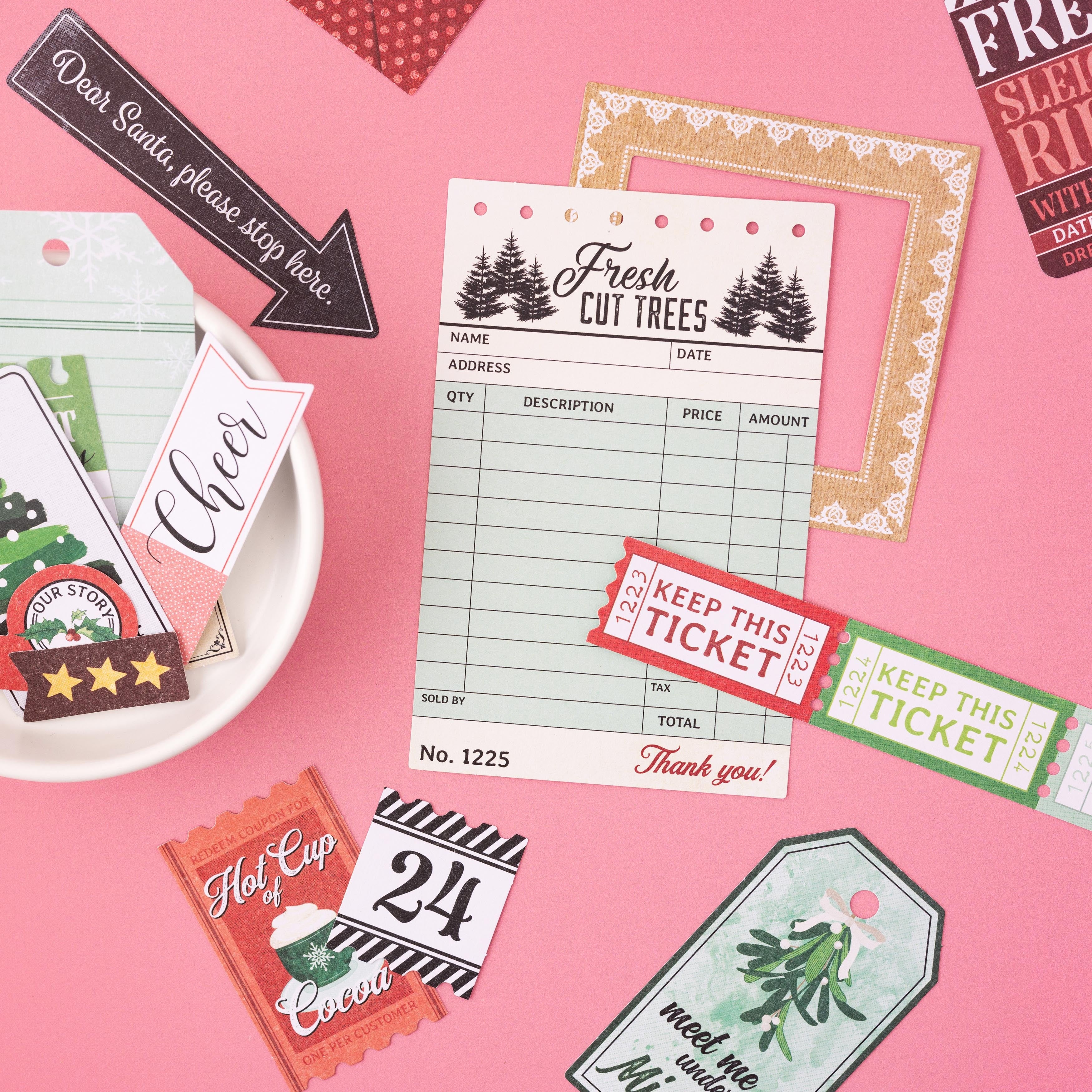 Vicki Boutin EVERGREEN & HOLLY Embellishments DieCuts 50pc