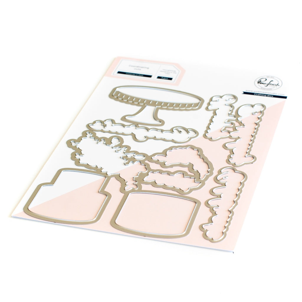 Pinkfresh Studio CELEBRATE IN STYLE Clear Stamp & Die Set 14pc