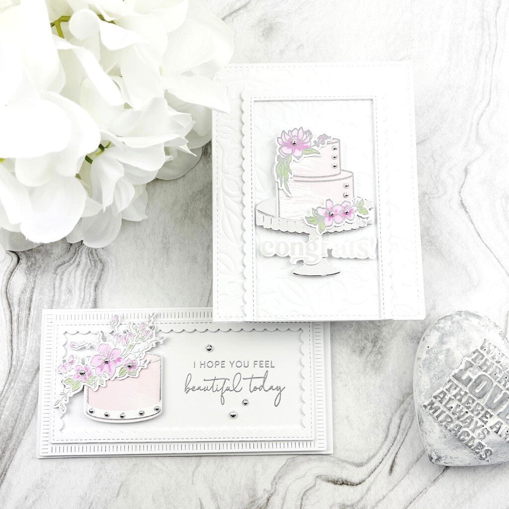 Pinkfresh Studio CELEBRATE IN STYLE Clear Stamp & Die Set 14pc