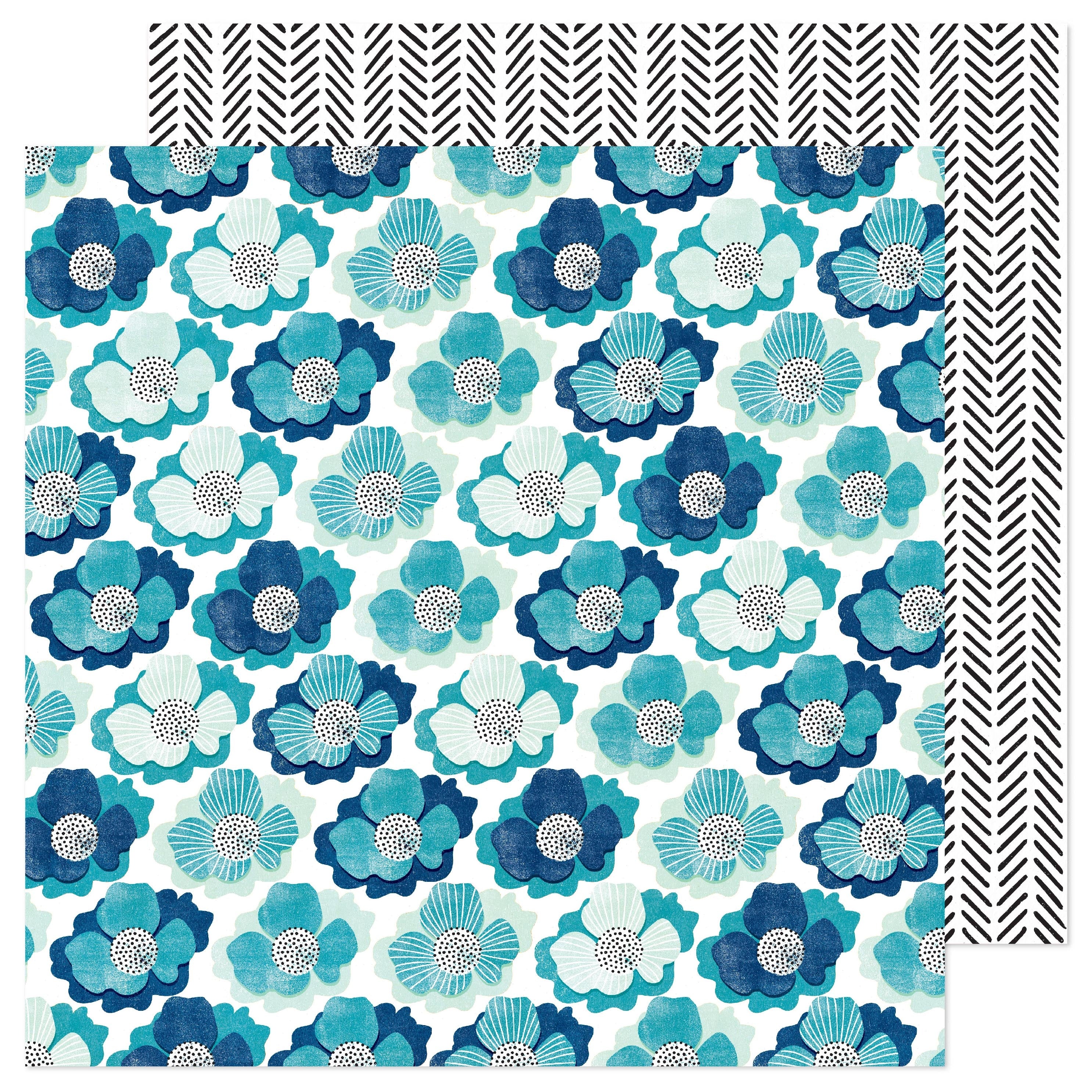 Vicki Boutin Print Shop BEAUTIFUL BLOOMS 12"X12" Scrapbook Paper