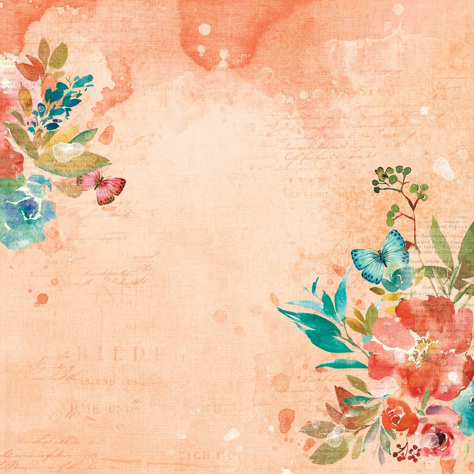 49 and Market ArtOptions ALENA PEEK-A-BOO 12"X12" Scrapbook Paper