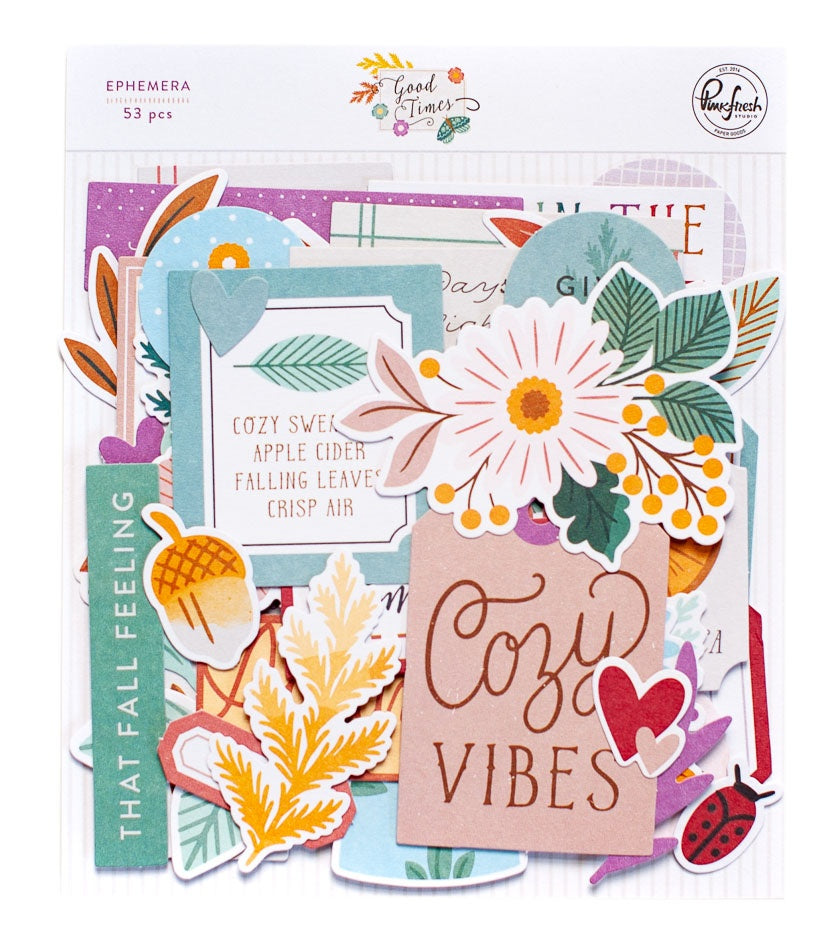 Pinkfresh Studio GOOD TIMES Ephemera 53pc