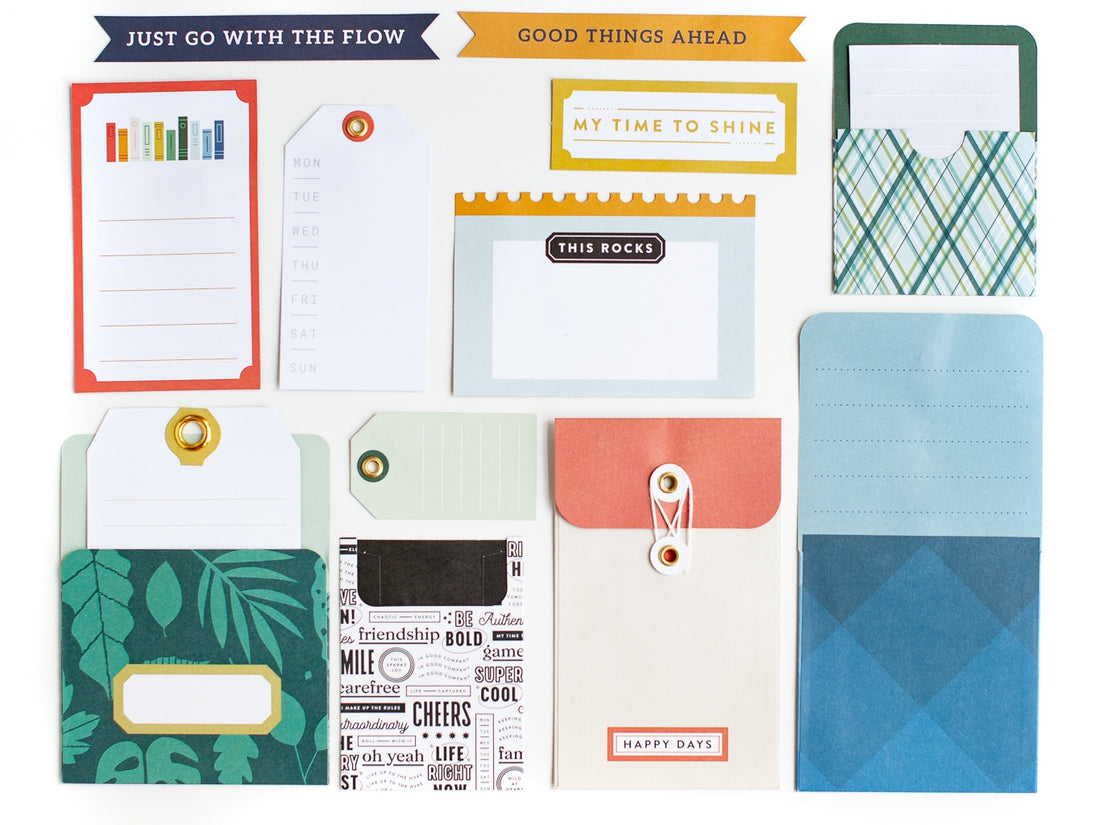 Pinkfresh Studio SIMPLY THE BEST Journaling Bits 12pc