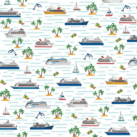 Carta Bella Bon Voyage SMOOTH SAILING 12"X12" Scrapbook Paper