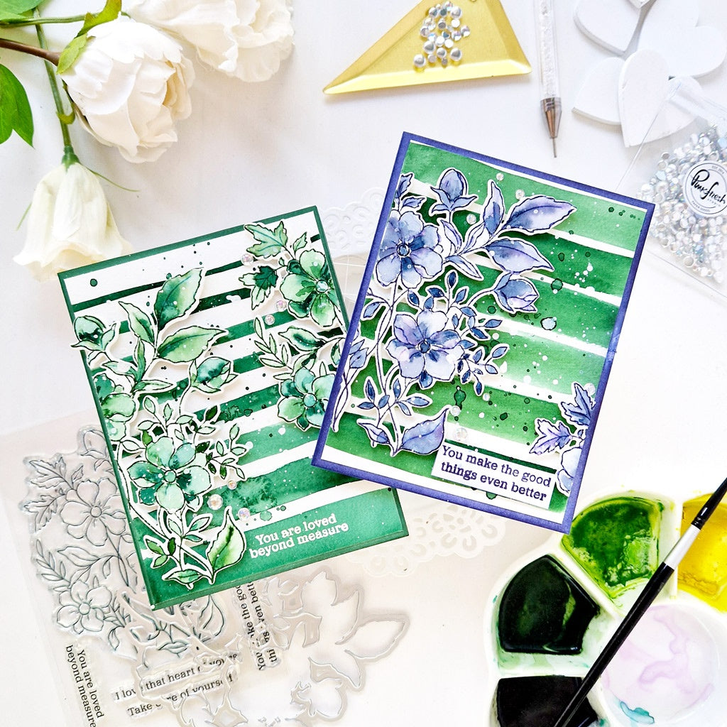 Pinkfresh Studio BEYOND MEASURE Clear Stamp & Die Set 6pc