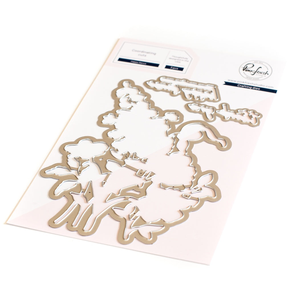 Pinkfresh Studio HAPPY DANCE Clear Stamp & Die Set 9pc