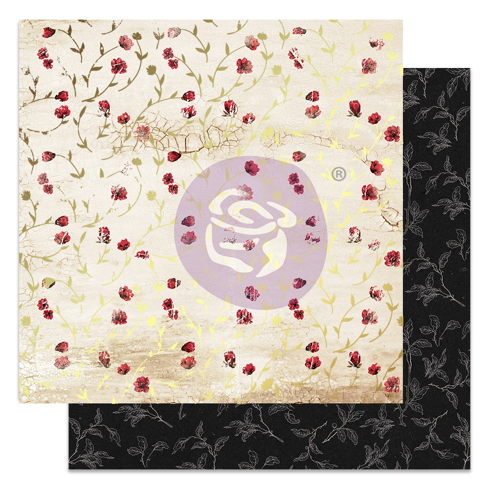 Prima MAGNOLIA ROUGE 12"X12" Scrapbook Paper Collection
