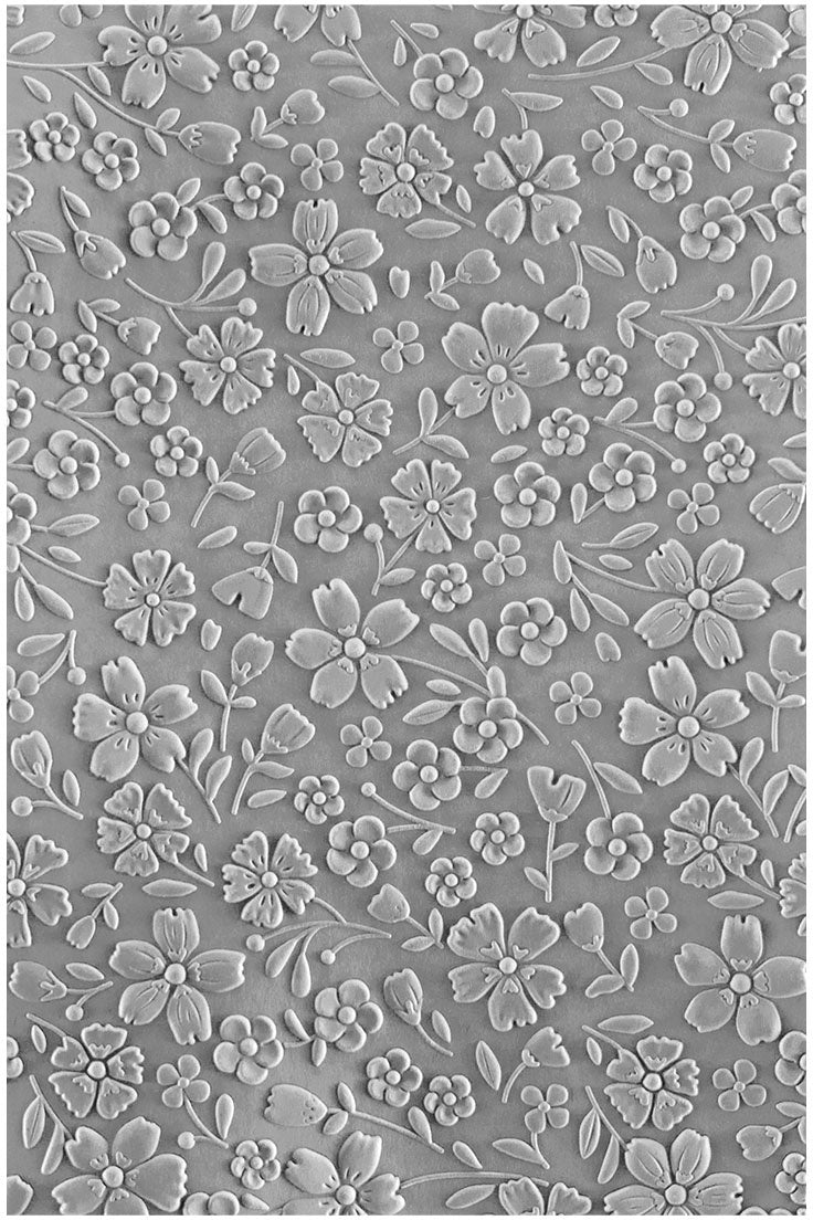 Spellbinders FLOWER FRENZY 3D Embossing Folder 5.5X8.5