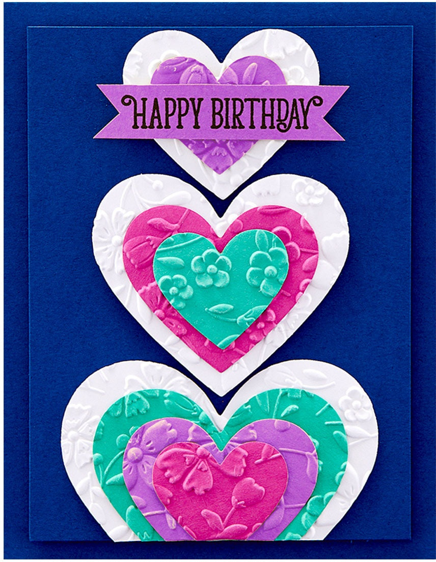 Spellbinders FLOWER FRENZY 3D Embossing Folder 5.5X8.5