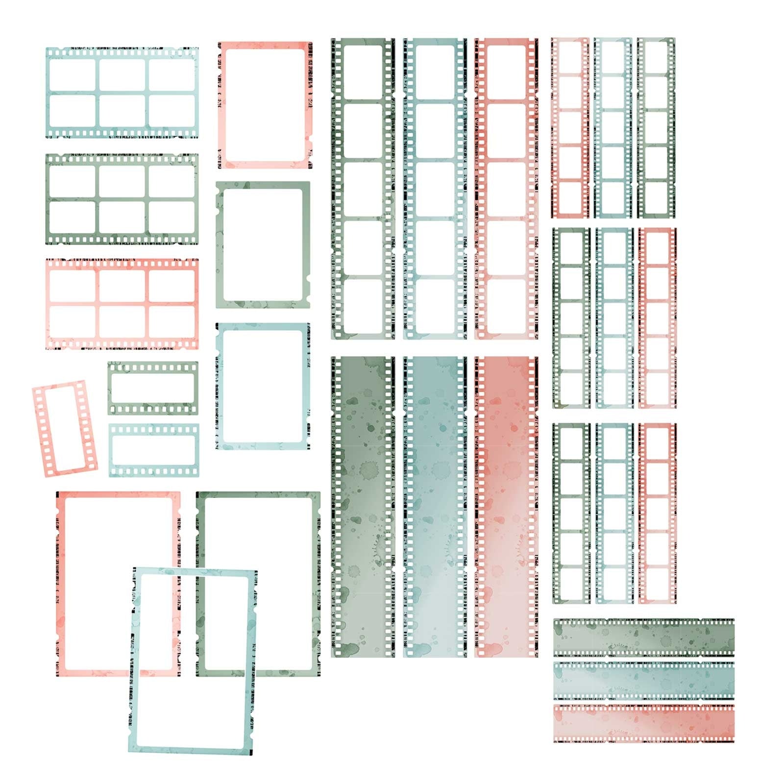 49 and Market Vintage Artistry Tranquility FILMSTRIP FRAMES 30pc