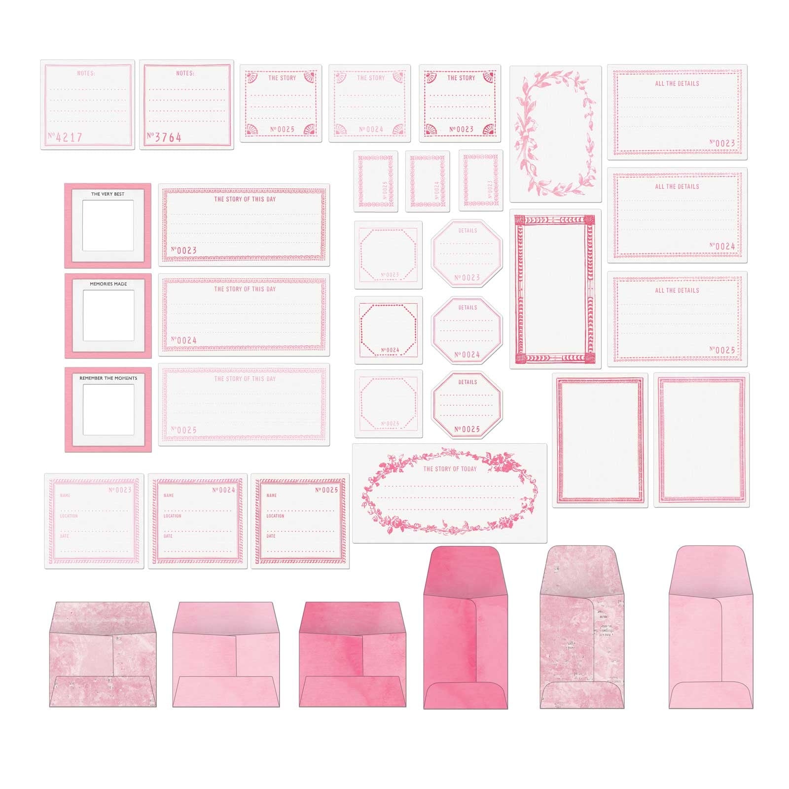 49 and Market Color Swatch BLOSSOM Envelope Bits 37pc