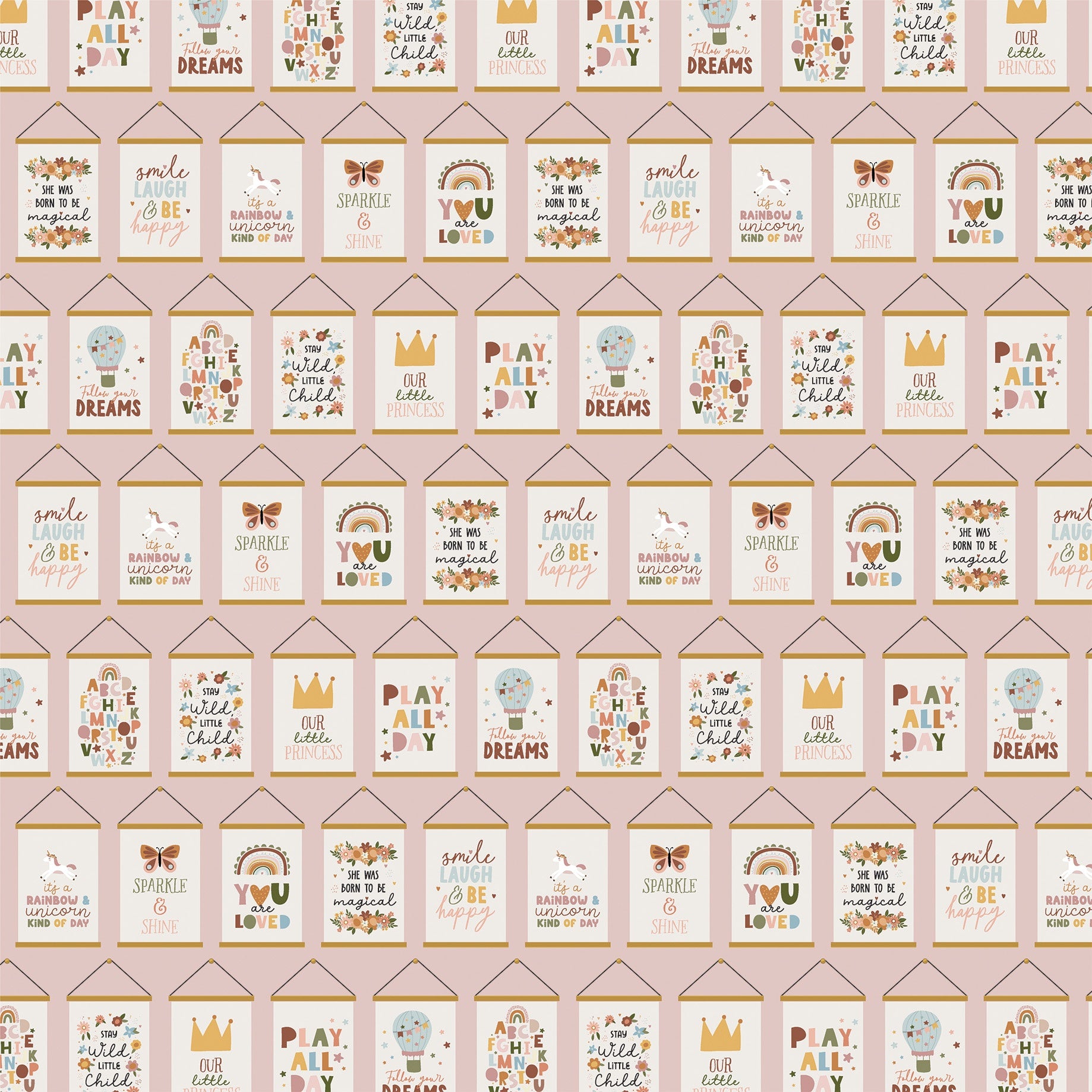 Echo Park DREAM BIG LITTLE GIRL 12”X12" Scrapbook Paper