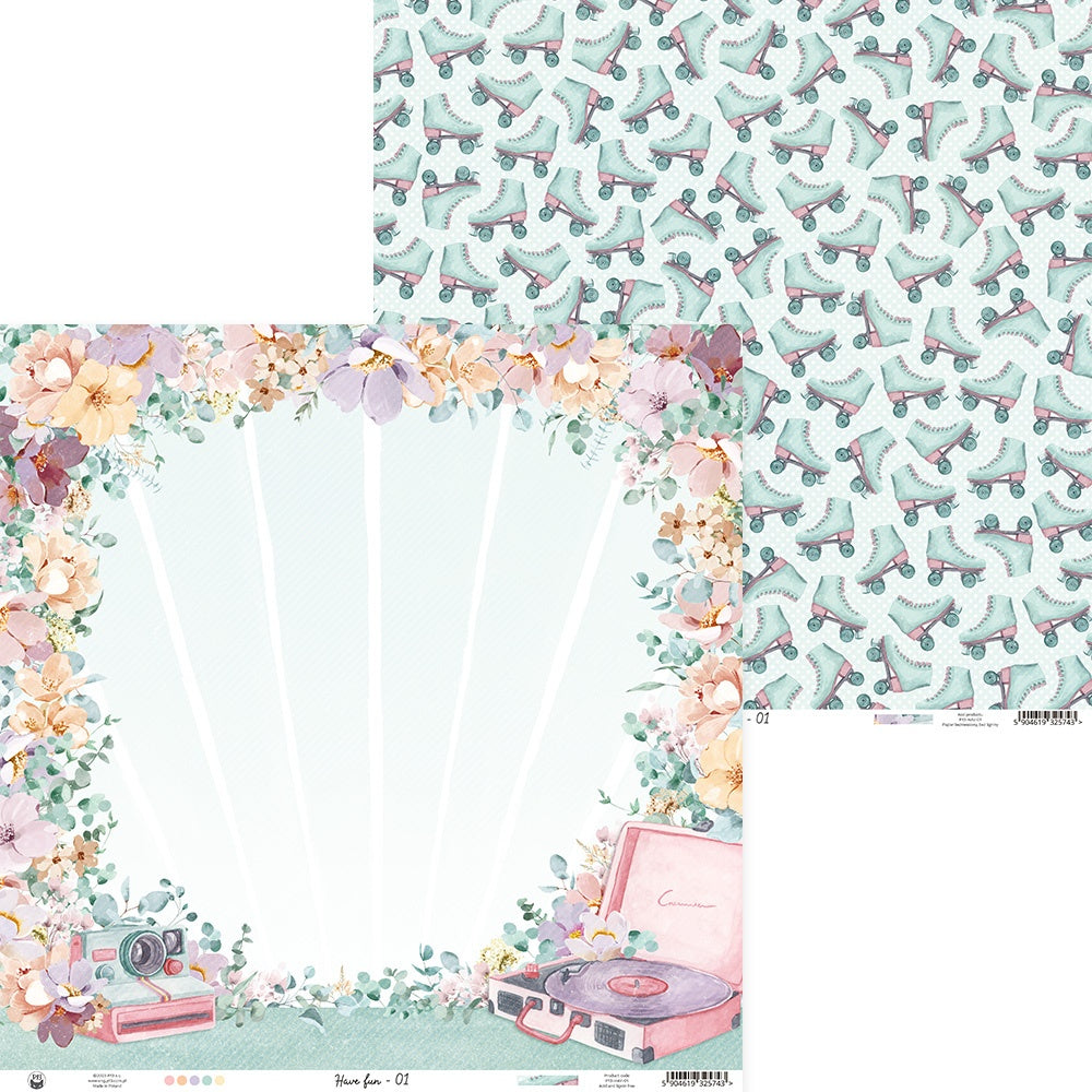 P13 HAVE FUN 12"X12" Scrapbook Paper Retro Birthday