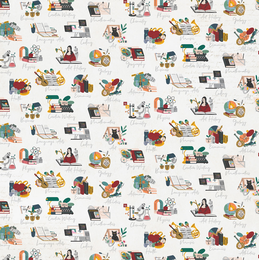 Photoplay CAMPUS LIFE 12X12 Scrapbook Paper