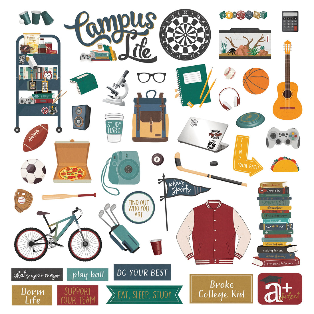 Photoplay CAMPUS LIFE 12X12 Element Sticker