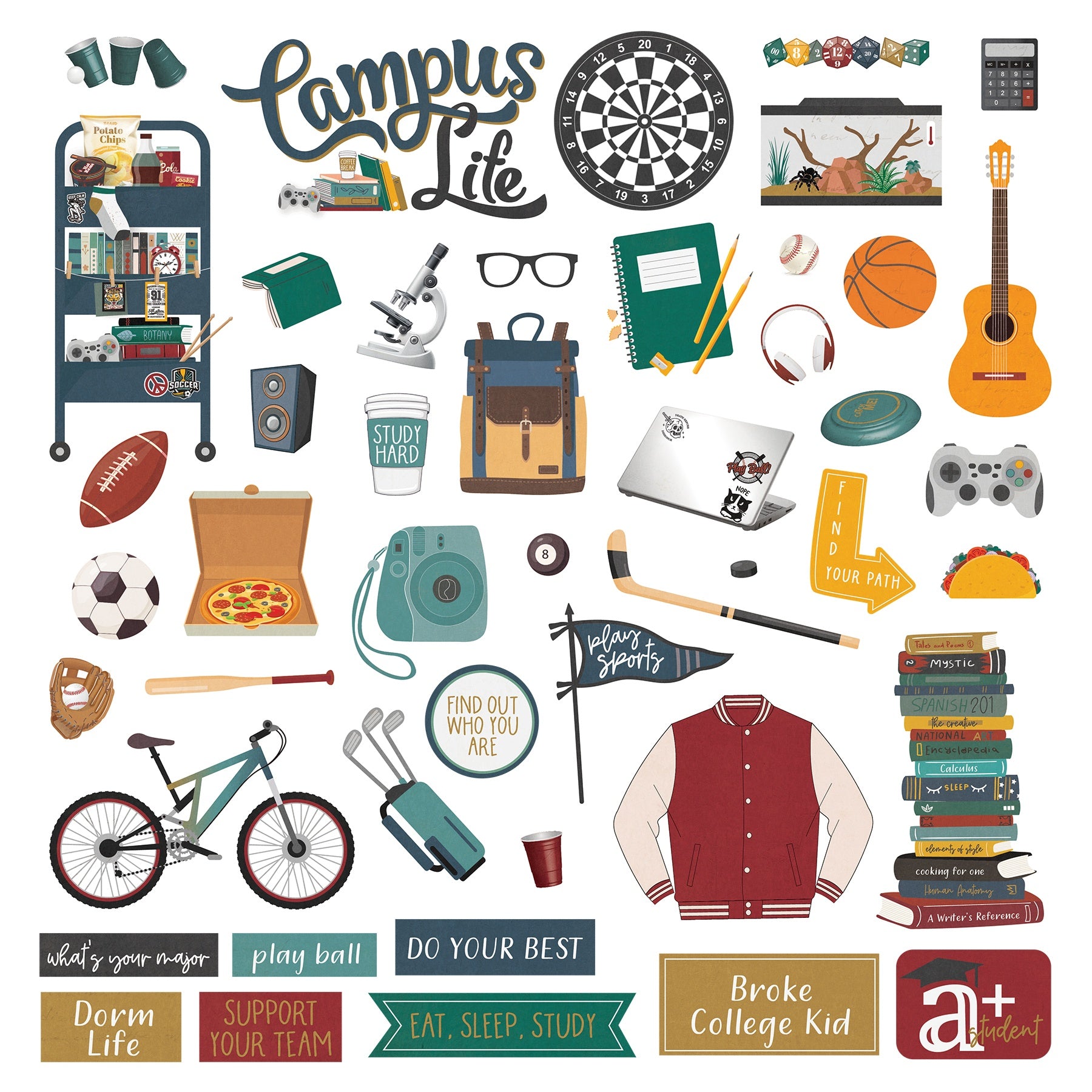 Photoplay CAMPUS LIFE 12X12 Element Sticker