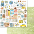 Memory Place Bon Voyage GOING PLACES 06 12X12 Scrapbook Paper