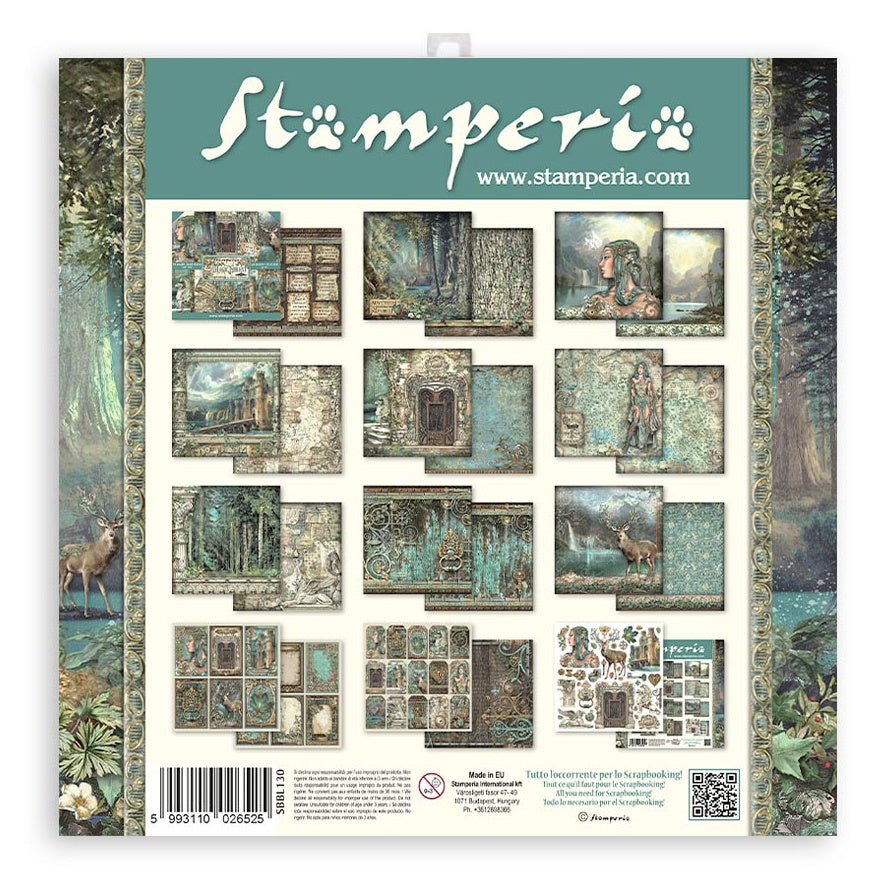 Stamperia MAGIC FOREST 12"X12" Scrapbook Paper Pack