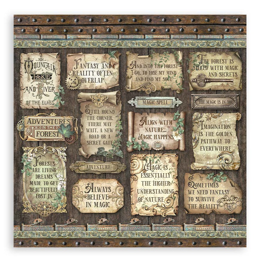 Stamperia MAGIC FOREST 12"X12" Scrapbook Paper Pack