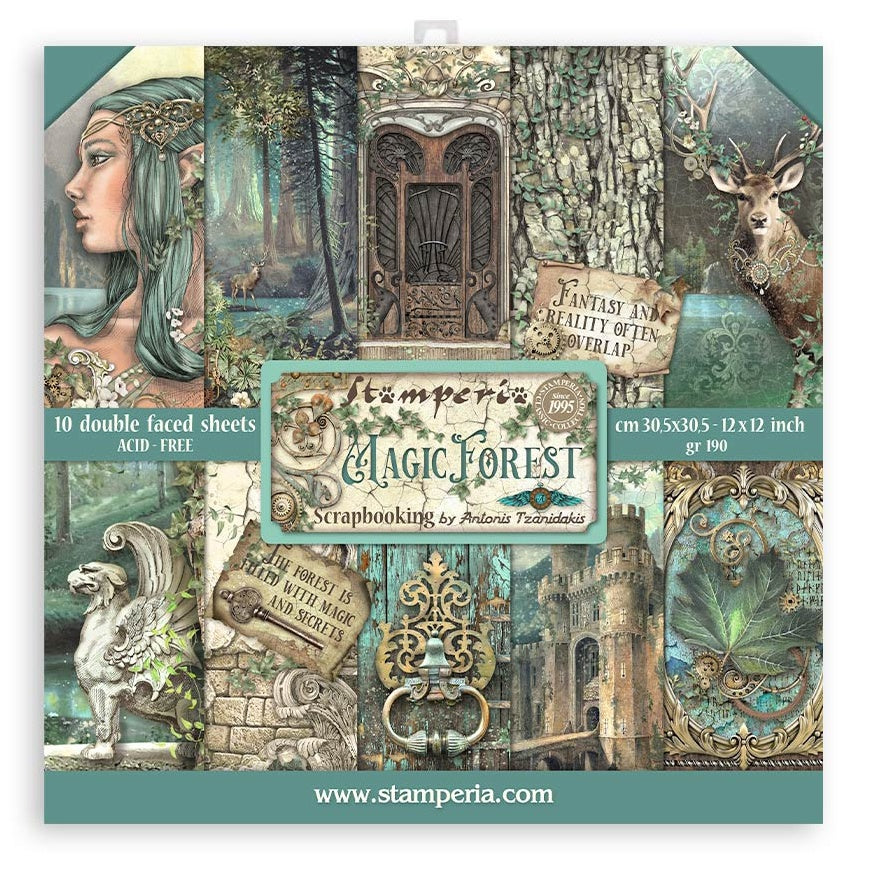 Stamperia MAGIC FOREST 12"X12" Scrapbook Paper Pack