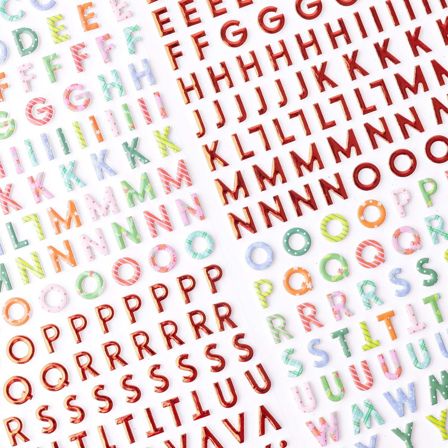 THICKERS Paige Evans SUGARPLUM WISHES Foam Foil Letter Stickers