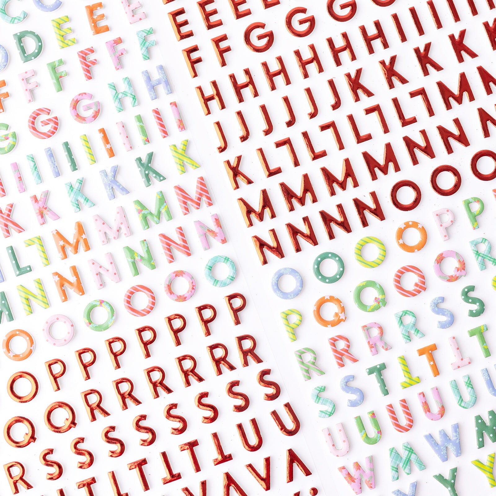 THICKERS Paige Evans SUGARPLUM WISHES Foam Foil Letter Stickers