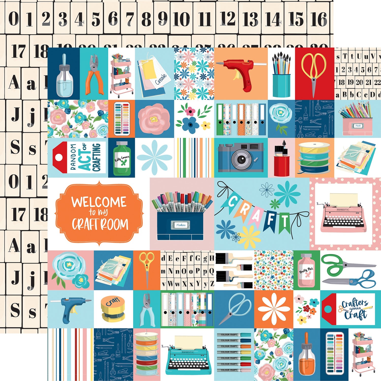 Carta Bella HAPPY CRAFTING 12"X12" Scrapbook Paper