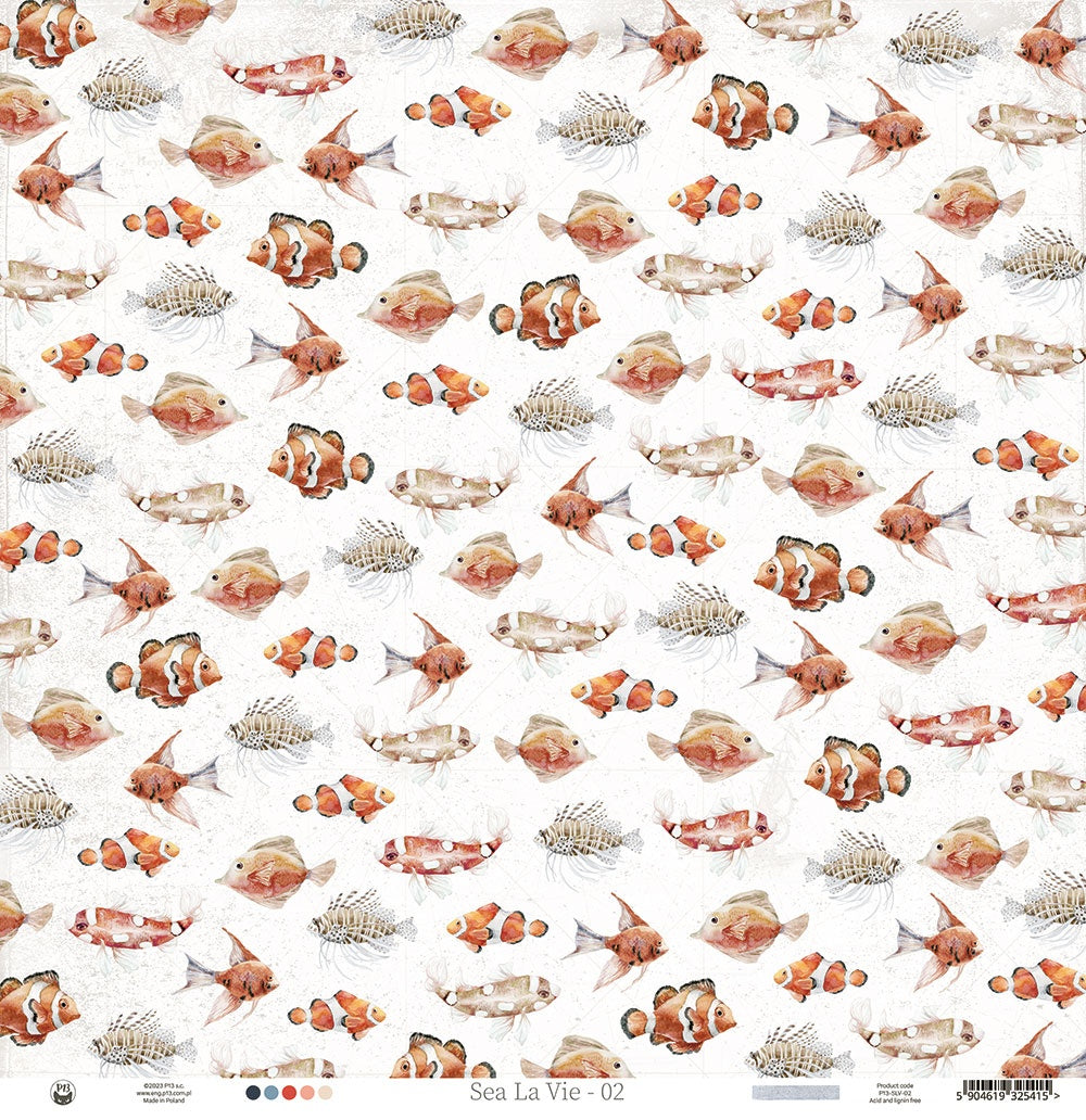 P13 SEA LA VIE 02 12"X12" Scrapbook Paper