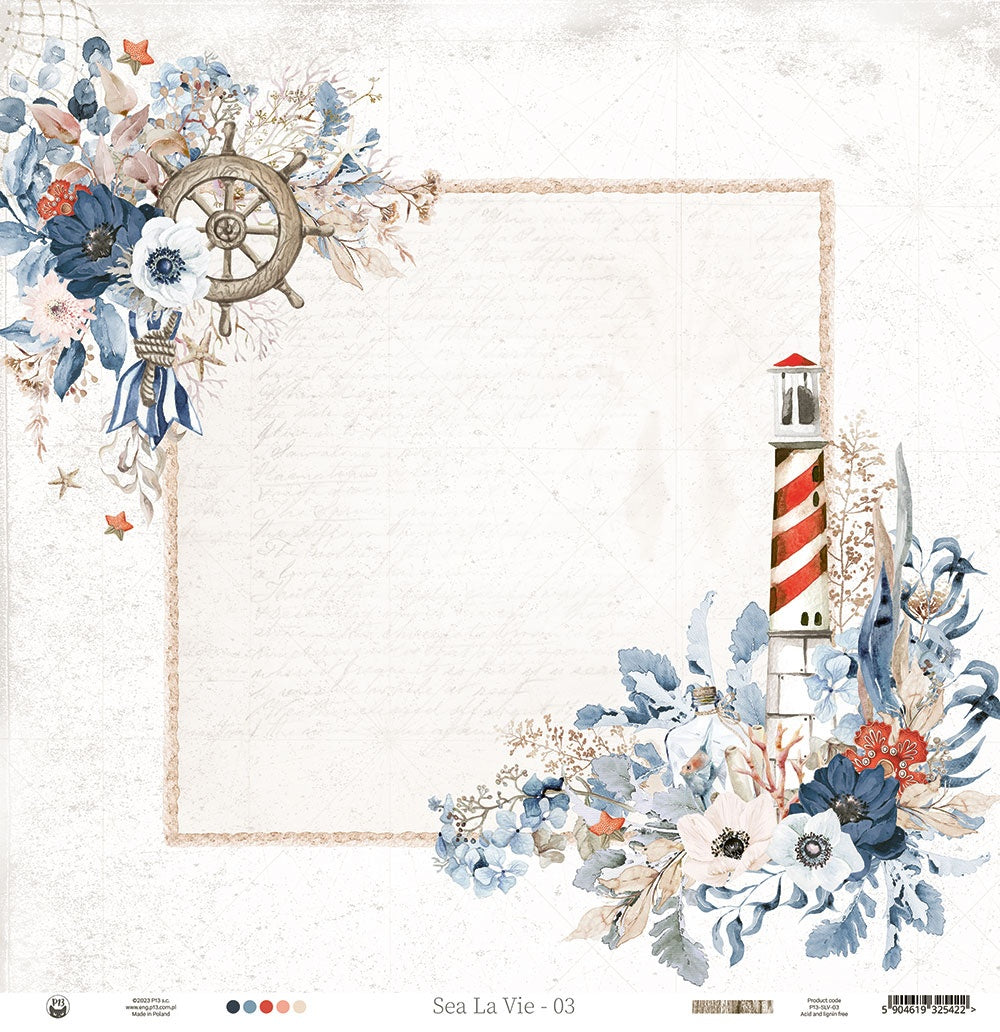 P13 SEA LA VIE 02 12"X12" Scrapbook Paper