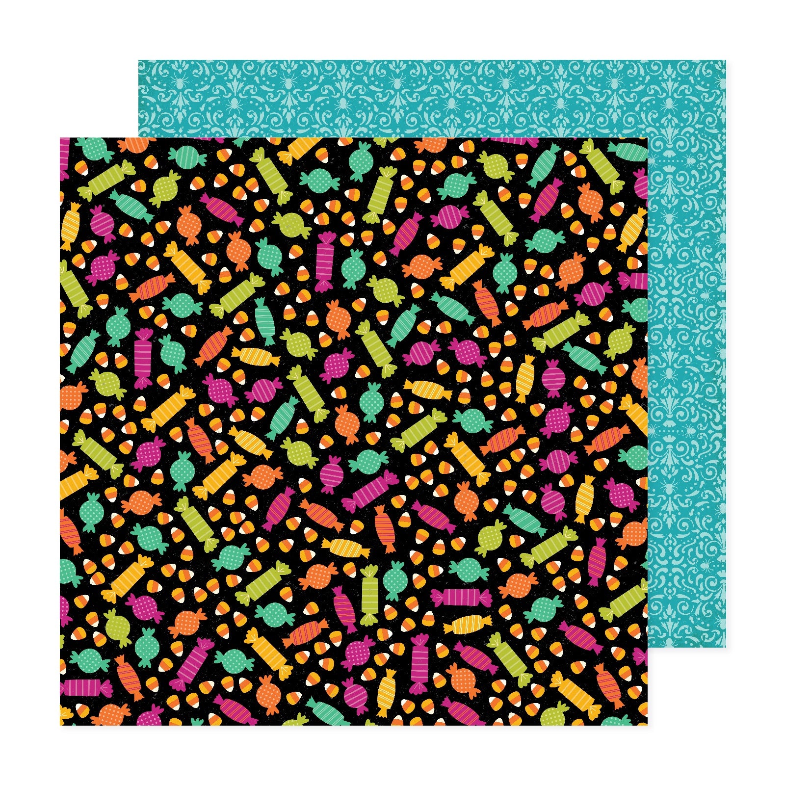 AC Happy Halloween CANDY YOU 12"X12" Scrapbook Paper