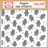 Echo Park Have A Holly Jolly Christmas 6"X6" GINGERBREAD BAKERY Stencil 1pc
