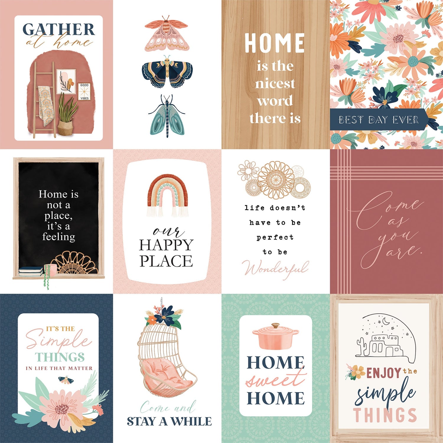 Carta Bella AT HOME 12”X12" Scrapbook Paper