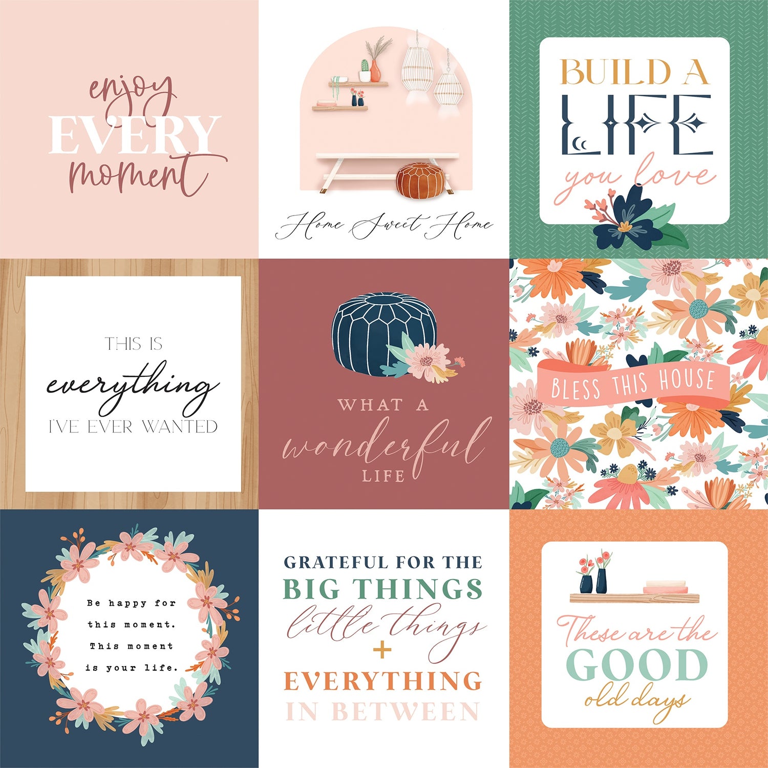 Carta Bella AT HOME 12”X12" Scrapbook Paper