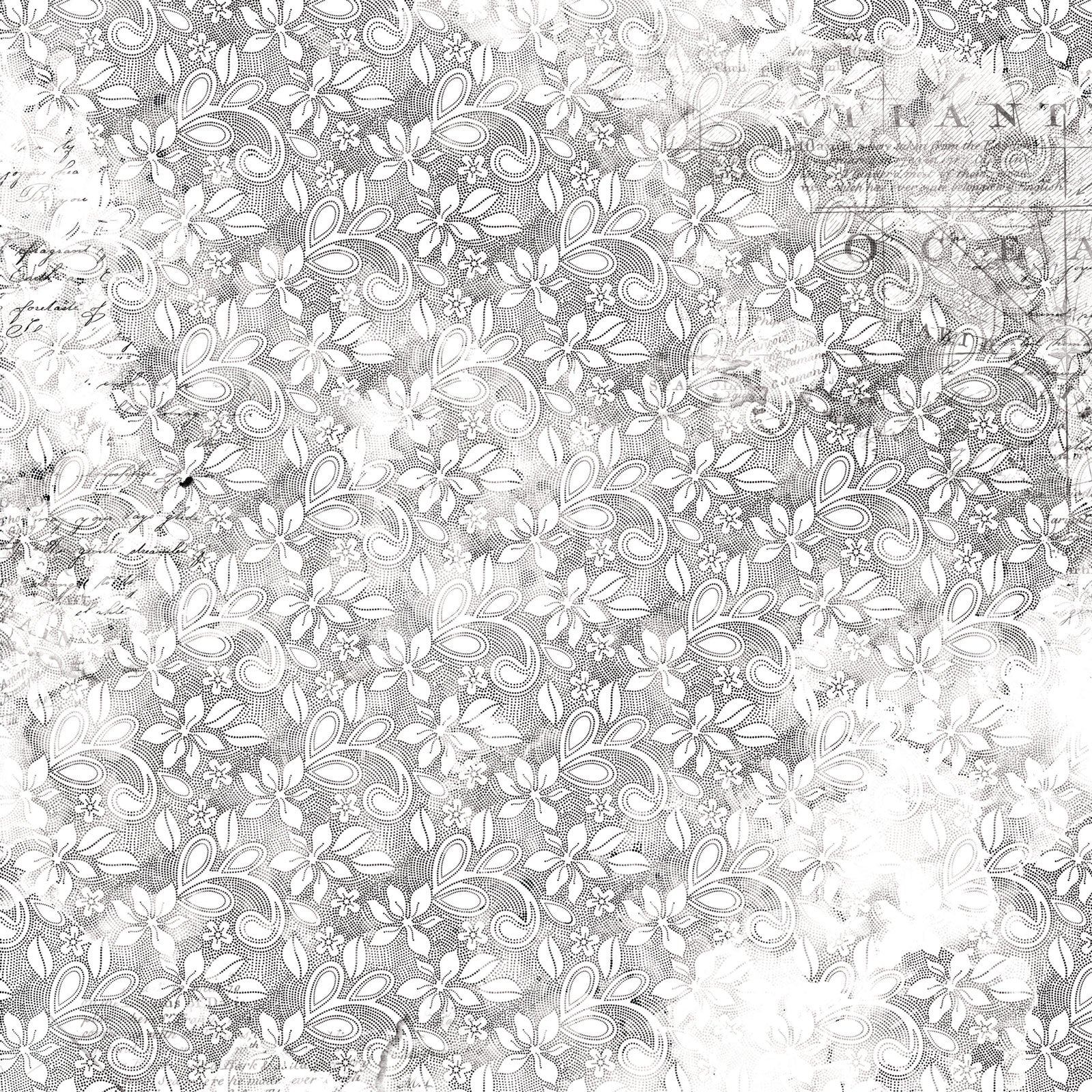 49 and Market Vintage Artistry SUNBURST HIDDEN TREASURE 12"X12" Scrapbook Paper
