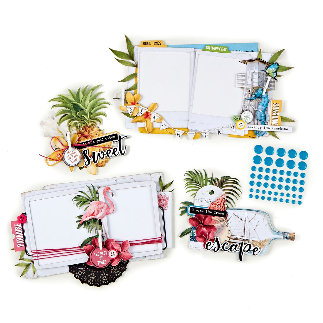 49 and Market Vintage Artistry SUNBURST Cluster Kit